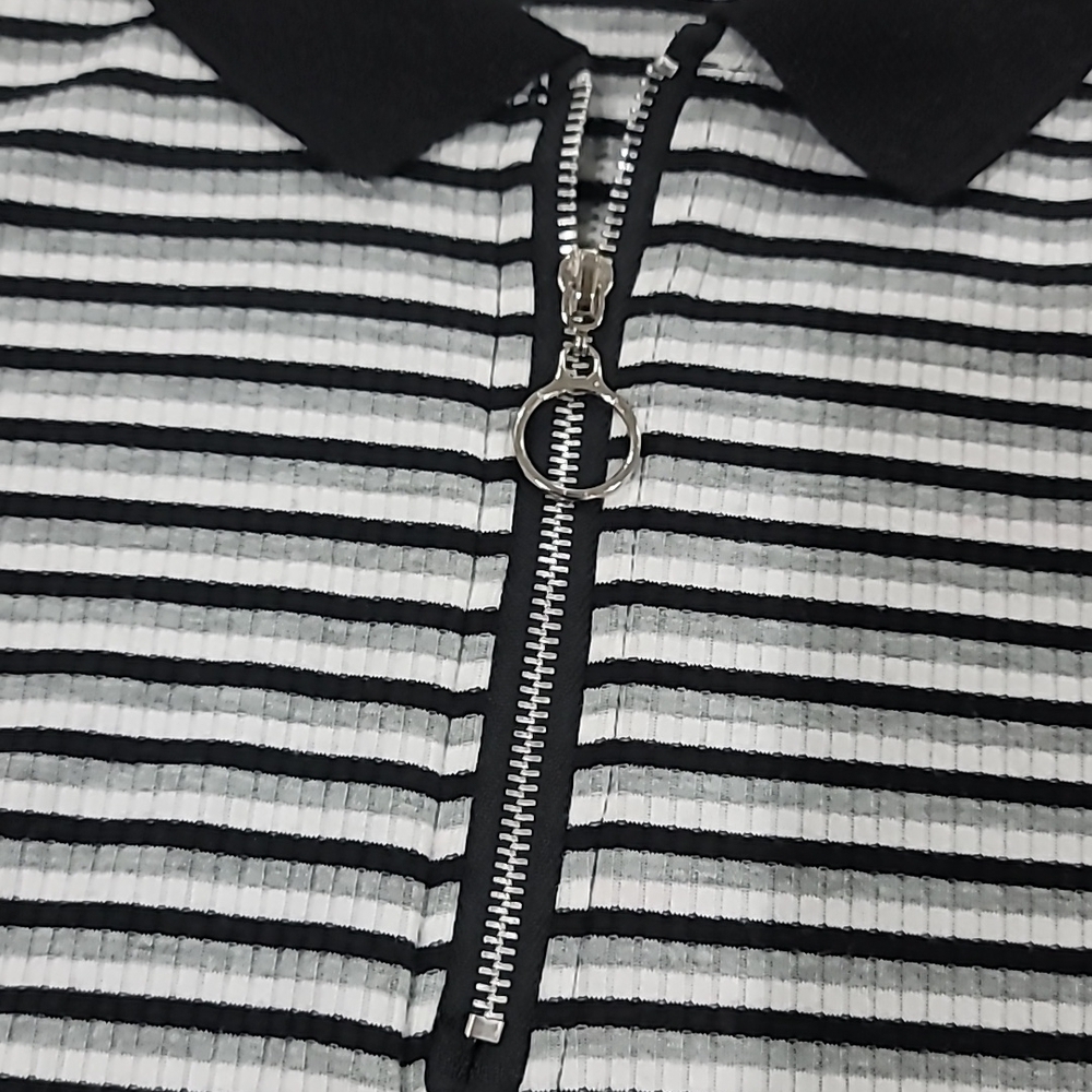 FINAL DROP Eye Candy Striped Polo Bodycon Dress Size Juniors XL - Picture 8 of 11